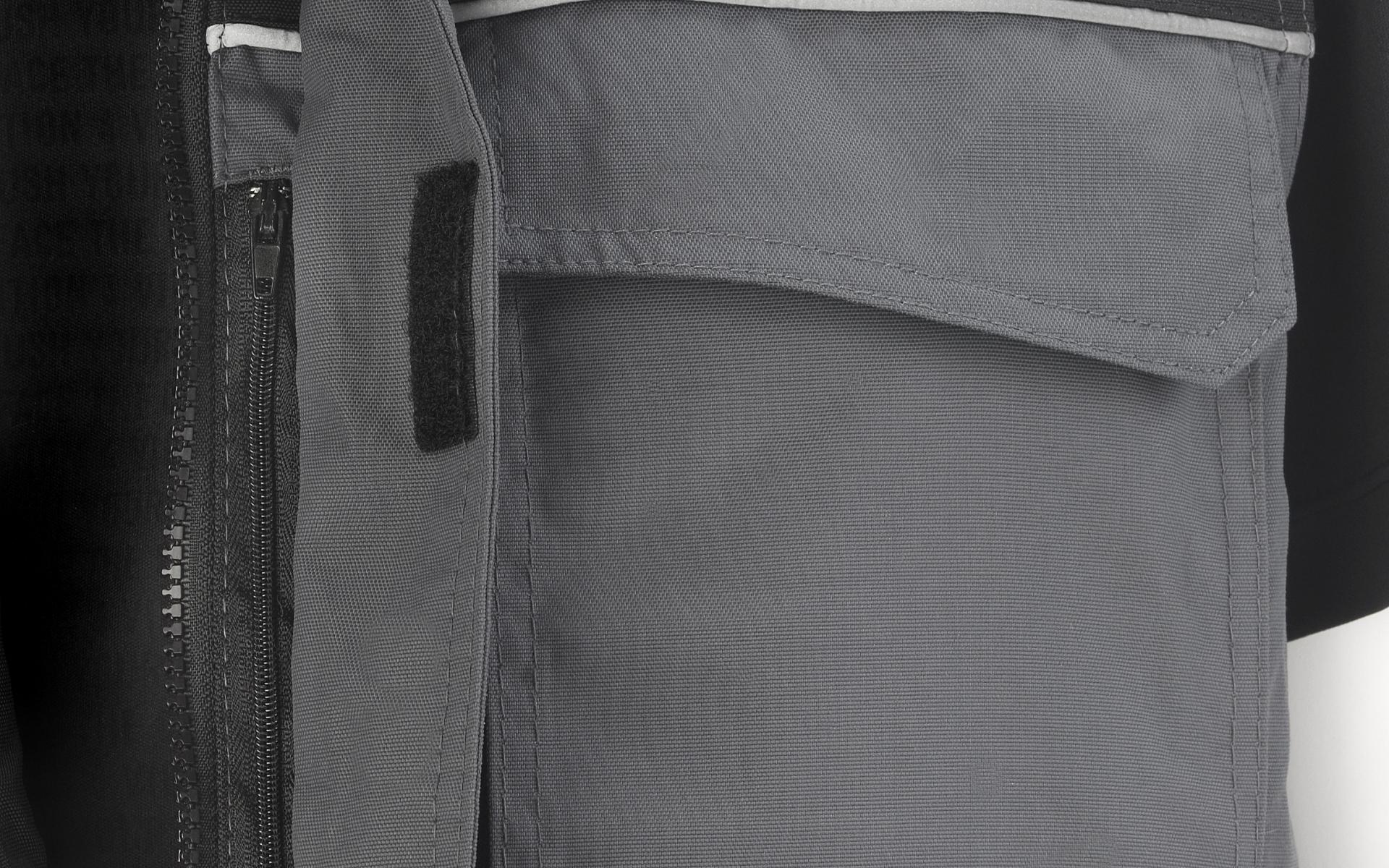 Weste grau Detail 2