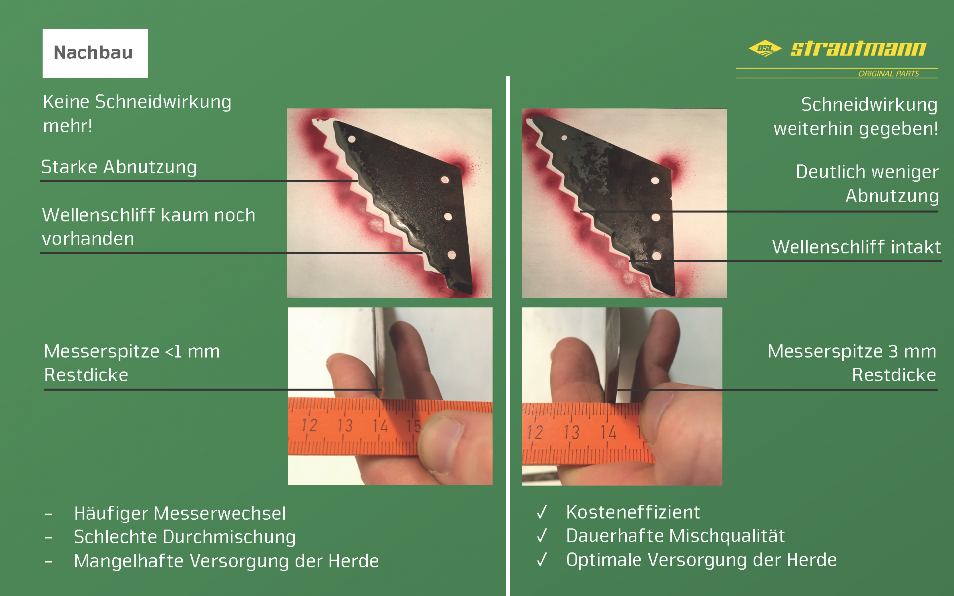 Verschleiss Futtermischwagenmesser 2